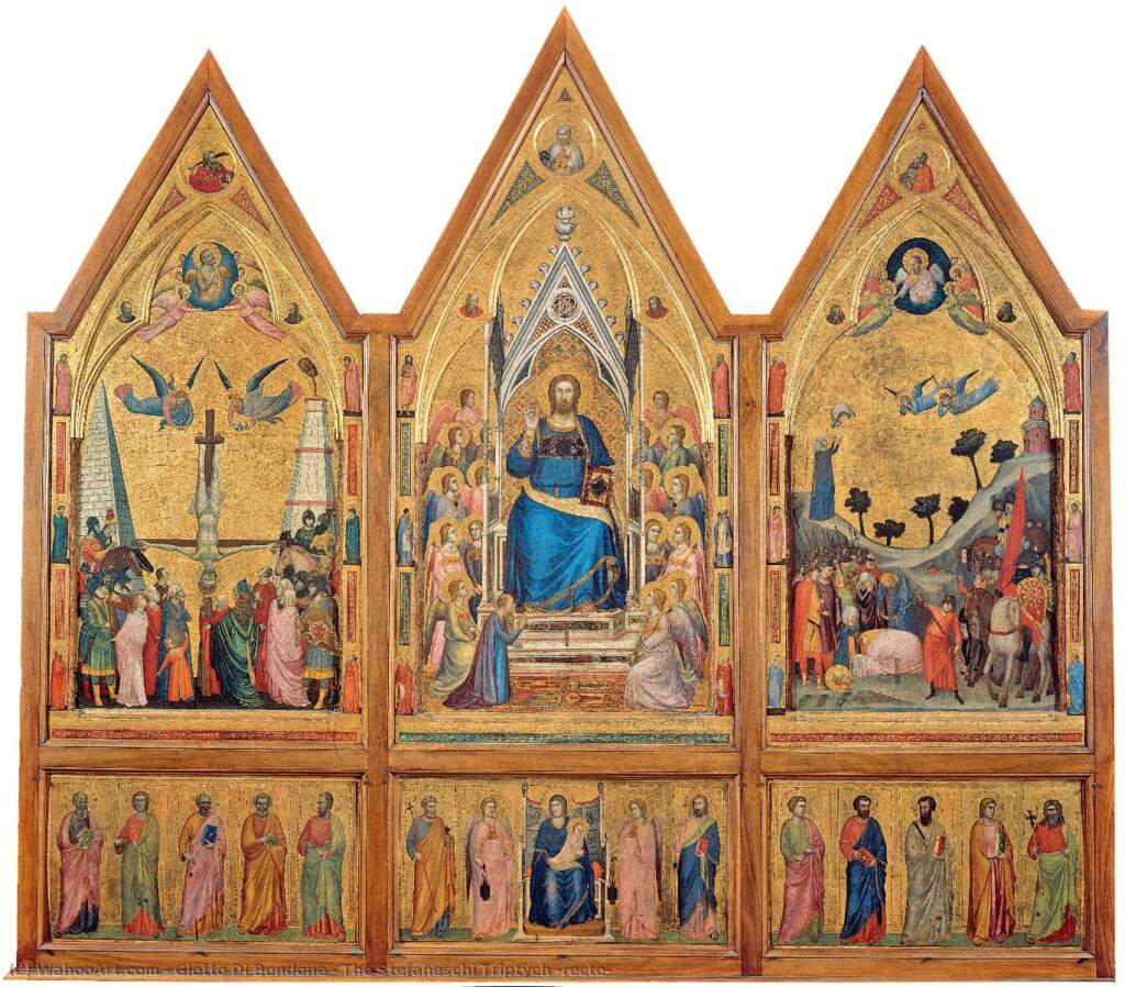 Retablo de Stefaneschi de Giotto en la Pinacoteca Vaticana