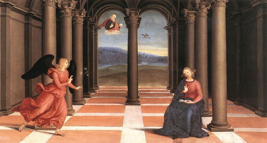La Anunciación de Rafael en la Pinacoteca Vaticana